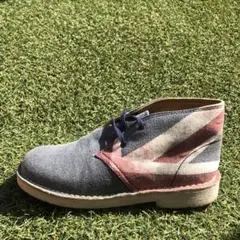 新同19 CLARKS クラークス デザートブーツ ユニオンジャック B115のサムネイル