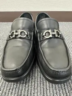 【中古】サルバトーレフェラガモ ガンチーニ ビット ローファー 8½EEE