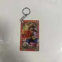 ワンピース アルティメットクルー ホログラムプレートキーホルダー ルフィ
