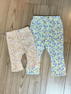 花柄パンツ2点セット 90㎝、120㎝