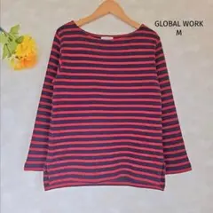 グローバルワーク GLOBAL WORK ニット【M】ボーダー