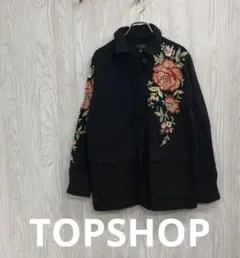 z-517 TOPSHOP 花柄刺繍 長袖ジャケット EUR34