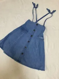 アルジー　デニムブルー ジャンバースカート