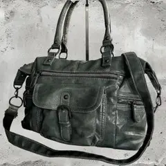 美品archive 2wayショルダーバッグ ミニボストンバッグ スタッズy2k