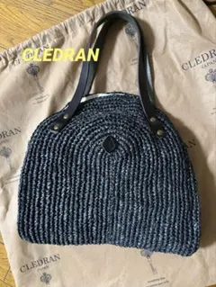 CLEDRAN ダークブルー かごバッグのサムネイル