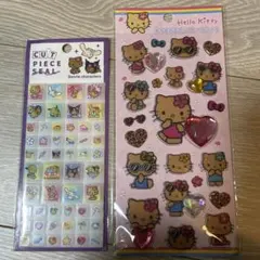 サンリオ　キラキララインストーンシール　タイルシール　日焼け