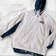 FILA SPORT90‘sヴィンテージ アノラックナイロンパーカー