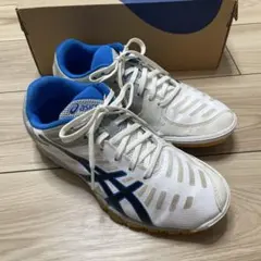 最高峰カンガルー アシックス C3 FF 26.5 フットサル サッカー 白 青