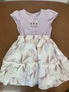 mezzo piano アイスクリーム柄ワンピース 100cm