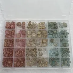 ビーズセット 多様な形と色 収納ケース付き