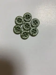 KARRIMOR 4つ穴ボタン オリーブグリーン 7個セット