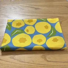 ブルーベリー　イエロー　オックス　生地　コットンこばやし