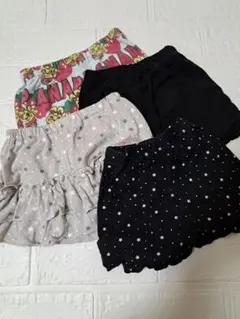 4点セット 90 ホットビスケッツ　パンツ　短パン　ショート　ズボン　女の子