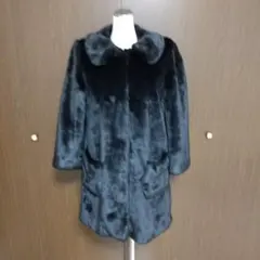 新品未使用 rich リッチフェイクファーコート ブラックMサイズ