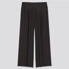 UNIQLO シフォンプリーツスカートパンツ プリーツパンツ 黒 Sサイズ