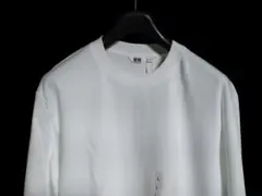 UNIQLO U クルーネック長袖カットソー ホワイト Lのサムネイル