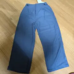 新品　イージーパンツ Mサイズ　くすみブルー　秋冬素材