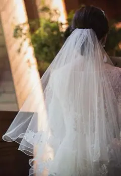 【SALE】ウェディングベール　IVシャンテリーレースショート　マイム