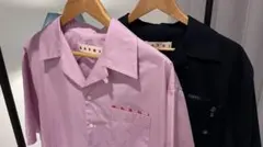 MARNI マルニオーガニックコットンポプリン シャツ ピンク46のサムネイル