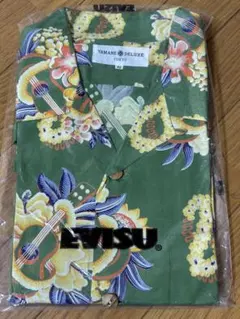 エヴィスEVISU YAMANE DELUXE アロハシャツ グリーン 42新品のサムネイル