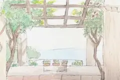 ポストカードサイズ　イラスト　ドローイング ⭐️3点売れました⭐️ 新 龍女 瀬織津姫 虹龍 白龍 イラスト