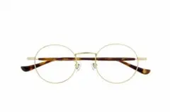 Zoff ゾフ 田中里奈コラボ メガネフレーム ラウンド型 ゴールド メタル