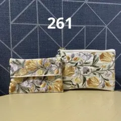 ハンドメイド☆タッセル付きポーチ・ポケットティッシュケース2点セット