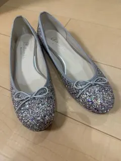 diana バレエシューズ グリッター フラット 24.5cm
