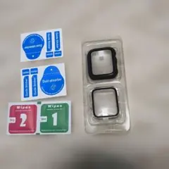 Watch Series 6/5/4/SE 40mm 2枚入 全面保護 ブラック