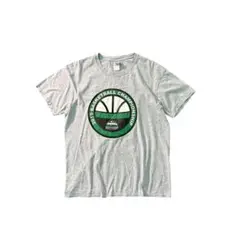 7SM5【 GILDAN】バスケ　フロントプリントTシャツ　グレー　古着used