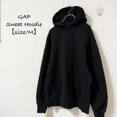 GAP/ギャップ★スウェットパーカー★フーディー★Vガゼット★ブラック/黒★M