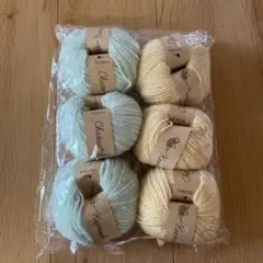 チャティ　ふんわりヤーン　30g 6玉（2色セット）