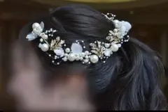 ウエディング　ヘッドドレス