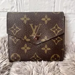 ルイヴィトン　折り財布　モノグラムキャンバス　ブラウン　メンズ　レディース