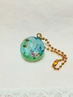 雲レジン チャーム ハンドメイド 城 球体