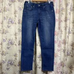 AMERICAN HOLIC デニムパンツ ダメージ加工 ブルー Sのサムネイル