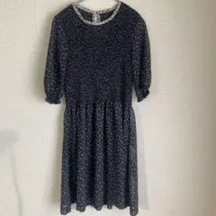 SHINZONE マイダルタニアン 花柄　シャーリング　シアーワンピース