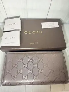 ［良品］Gucci グッチ GG インプリメ 長財布 212110
