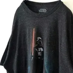 スターウォーズ ダースベイダー Tシャツ L グレー 灰色 古着のサムネイル