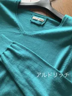 レディースニット　 薄手セーター　 細め糸　トップス