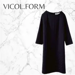 VICOL.FORM シンプル ゆったり 大人カジュアル 七分袖 ワンピース