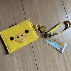 リラックマ キイロイトリ　リール付きパスケース