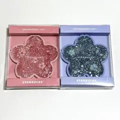 スタバ♡SAKURA2026コースター ピンク＆ブルーセット エアリーブルー