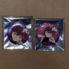 名探偵コナン　ホログラム缶バッジ　ブラウスタイル　灰原哀