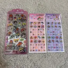 パワーパフガールズ　タイルシール　ドロップブロックシール　ドロップジュエリー