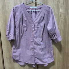 ブラウス　五分袖　Lugnoncure