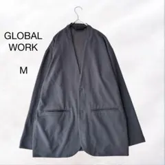 グローバルワーク ジョーゼットノーカラージャケット メンズ M