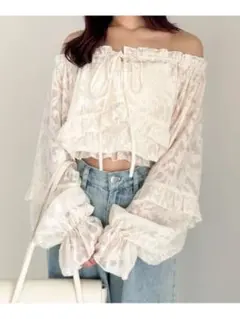 Heather ヘザー 2WAYフリルブラウス ブラウス