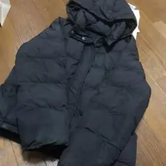 フード付き黒ダウンジャケット　即買い大歓迎