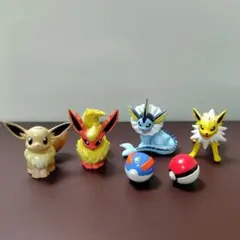 最初期モンコレ TOMY イーブイ ブースター シャワーズ サンダース ボール付